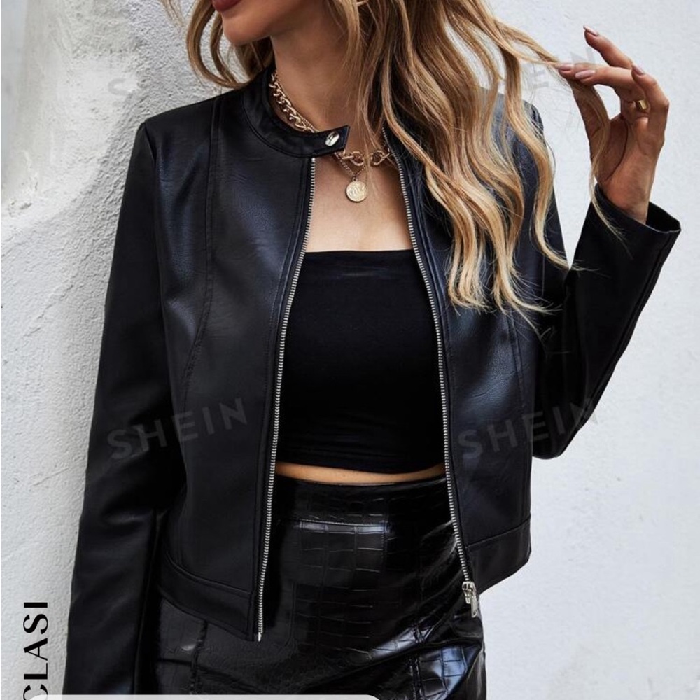 SHEIN leather jacket